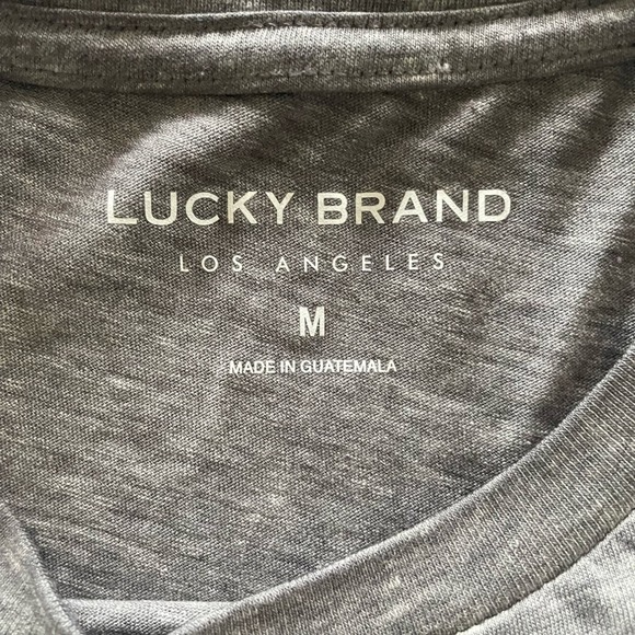 Lucky Brand Womens Short Sleeve TShirt Size Medium Floral Lightweight - Picture 4 of 6